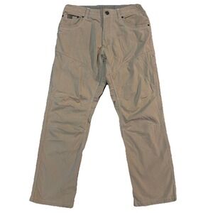 KUHL Cargo Pant Jean Men Sz 32x30 Beige Stretch Outdoor Hiking